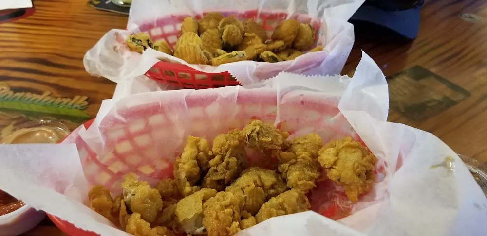 Oysters & Fried Pickles